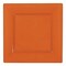 Smarty Had A Party 6.5" Burnt Orange Square Plastic Cake Plates (120 Plates), 120PK 9906-CASE - alternate 2